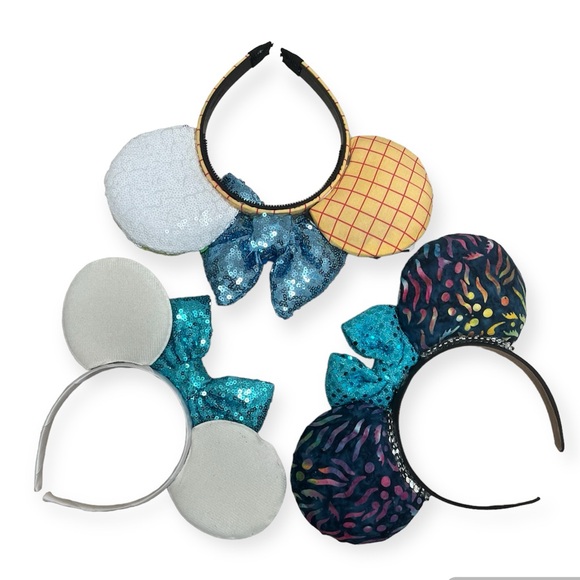 Hand Made Minnie Mickey Ears Bundle - Picture 2 of 5